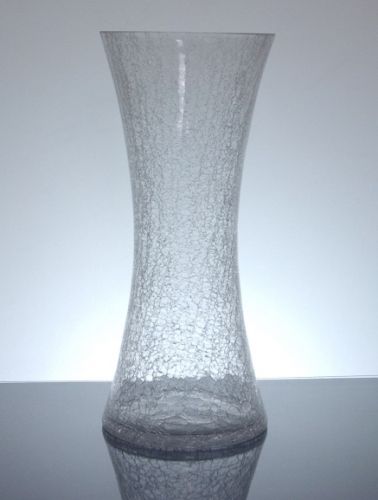 Crackle Hour Glass Vase 6